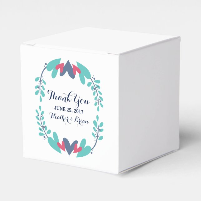 Gastgeschenk Hochzeiten für Herz und Reben Geschenkschachtel (Vorderseite)