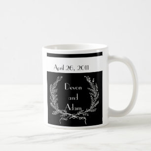 Gastgeschenk Hochzeits-Tassen-Schwarzweiss-Reihe Tasse