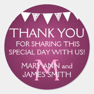 Gastgeschenk Hochzeits-Umbau-Liebe-mit dem Kopfe Runder Aufkleber