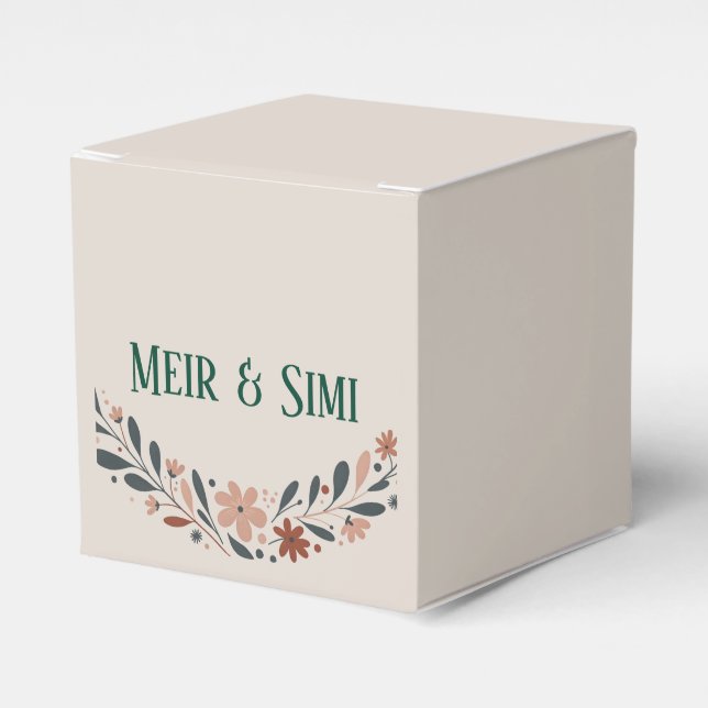 Gastgeschenk mit grünem Blumenkohl Geschenkschachtel (Vorderseite)