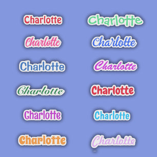 Gastgeschenk Name Waterproof Aufkleber