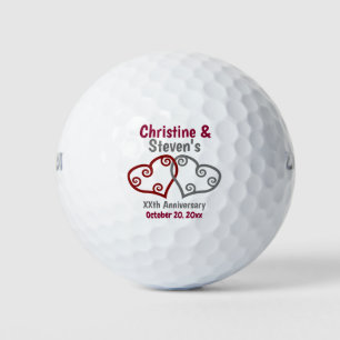 Gastgeschenk zum Jahrestag des Herzens Golfball