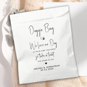 Gastgeschenke Hochzeiten Doggie Personalisiert Bis Geschenktütchen
