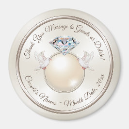 Gastgeschenke Hochzeiten für Gast, Hochzeitsmagnet Magnet