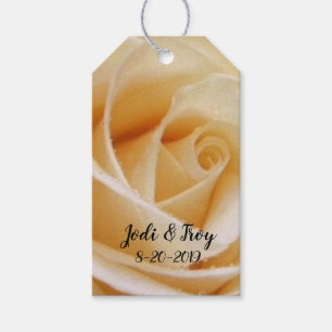 Gastgeschenke Hochzeiten für Gelbe Rose Geschenkanhänger