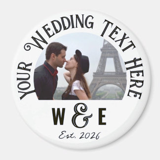 Gastgeschenke Hochzeiten für Vintagen Text Kühlsch Magnet