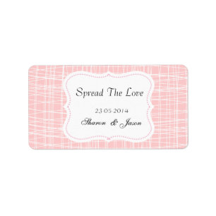 Gastgeschenke Hochzeiten Jam Jar Labels verbreiten Adressaufkleber