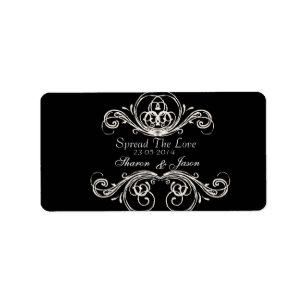 Gastgeschenke Hochzeiten Jam Jar Labels verbreiten Adressaufkleber