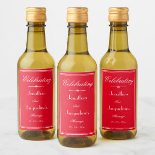 Gastgeschenke Hochzeiten Skriptname Elegante Chic Weinetikett