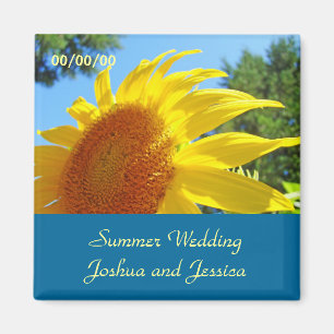 Gastgeschenke Hochzeiten Sommerhochzeiten Sonnenbl Magnet