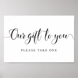 Gastgeschenke Hochzeiten Unterschreiben. Unser Ges Poster