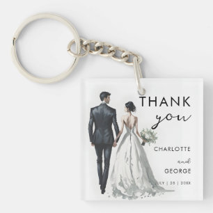 Gastgeschenke Hochzeiten zur Darstellung von Braut Schlüsselanhänger