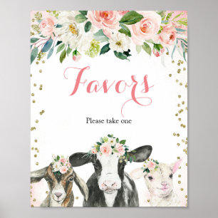 Gastgeschenke von Tieren Poster