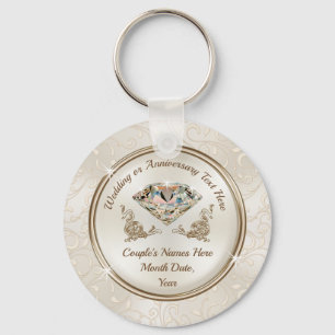 Gastgeschenken zum 75. bis 60. Hochzeitstag Schlüsselanhänger