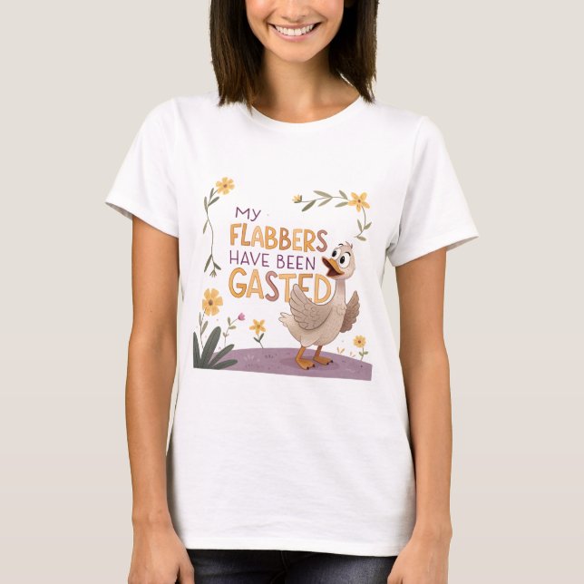 Gastned Flabbers: Ducks Quirky Fashion T-Shirt (Vorderseite)