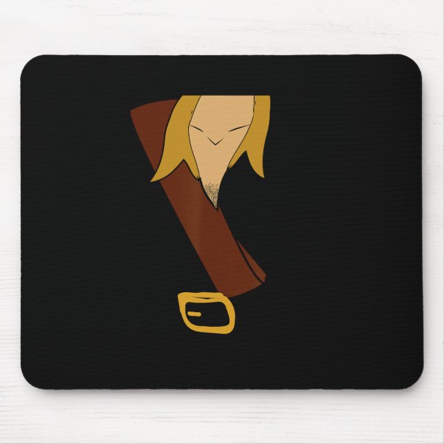 Gaston Halloween Kostümspass Mousepad (Vorne)