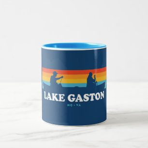 Gaston Lake North Carolina Virginia Canoe Zweifarbige Tasse