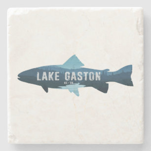 Gaston Lake North Carolina Virginia Fisch Steinuntersetzer