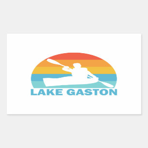 Gaston North Carolina Virginia Kayak Rechteckiger Aufkleber