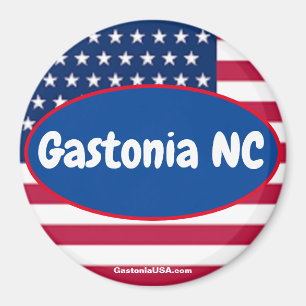 Gastonia NC Patriotischer Magnet