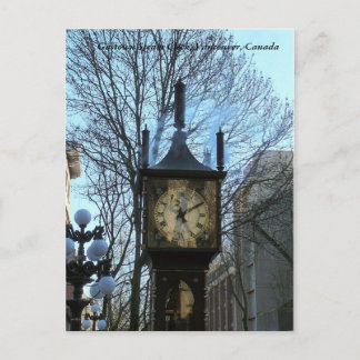 Gastown Steam Clock, Vancouver, Kanada Postkarte