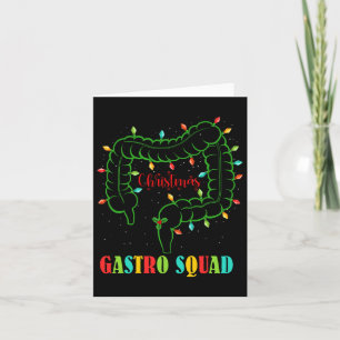 Gastro Nurse Squad Spaß Weihnachten Lights Gastroe Karte