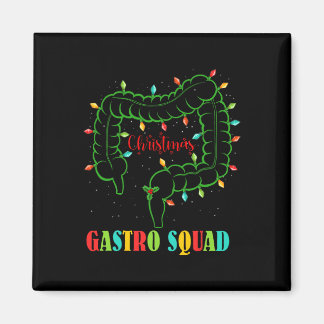 Gastro Nurse Squad Spaß Weihnachten Lights Gastroe Magnet