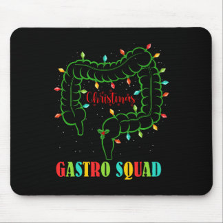 Gastro Nurse Squad Spaß Weihnachten Lights Gastroe Mousepad