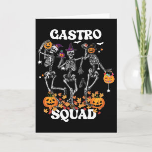 Gastro Squad Halloween Skelett Tanz-Endoskopie  Karte