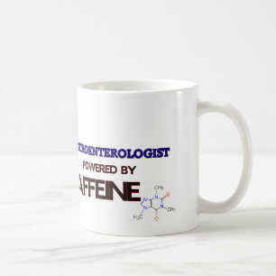 Gastroenterologe angetrieben durch Koffein Kaffeetasse
