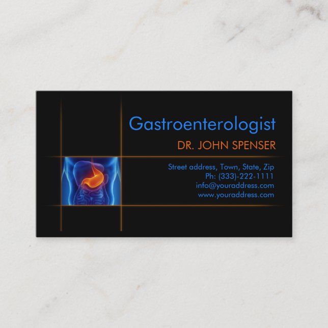Gastroenterologe Gut Microbiota Doccard Visitenkarte (Vorderseite)