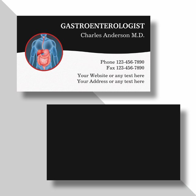Gastroenterologe Medical Business Cards Visitenkarte (Von Creator hochgeladen)