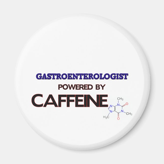 Gastroenterologe mit Koffein Magnet (Vorne)