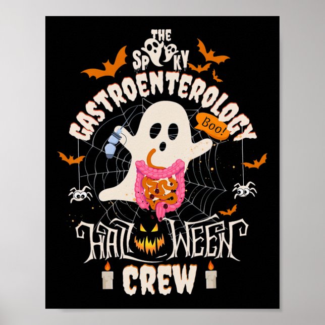 Gastroenterologie Halloween Crew Endo Tech Gi Gast Poster (Vorne)