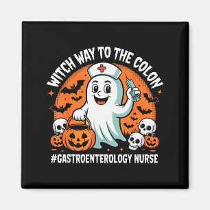 Gastroenterologie-Krankenschwester Lustiges Hallow Magnet