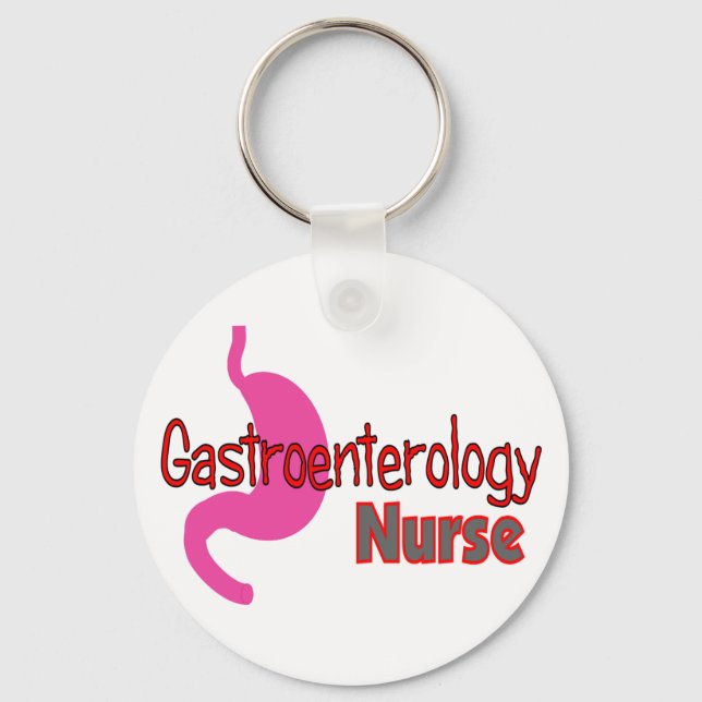 Gastroenterologie NURSE Einzigartiger Magenstich Schlüsselanhänger (Vorderseite)