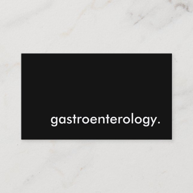 Gastroenterologie. Visitenkarte (Vorderseite)