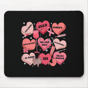 Gastroenterologie-Weihnachtsmann-Valentinsherzen-K Mousepad