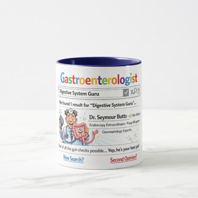 Gastroenterologist Funny Gift Mug Tasse (Zentrum)