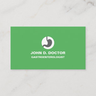 Gastrologie- oder Gastrologistengrüne Visitenkarte