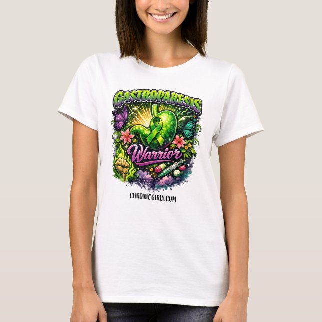 Gastroparese-Kriegerin T-Shirt (Vorderseite)