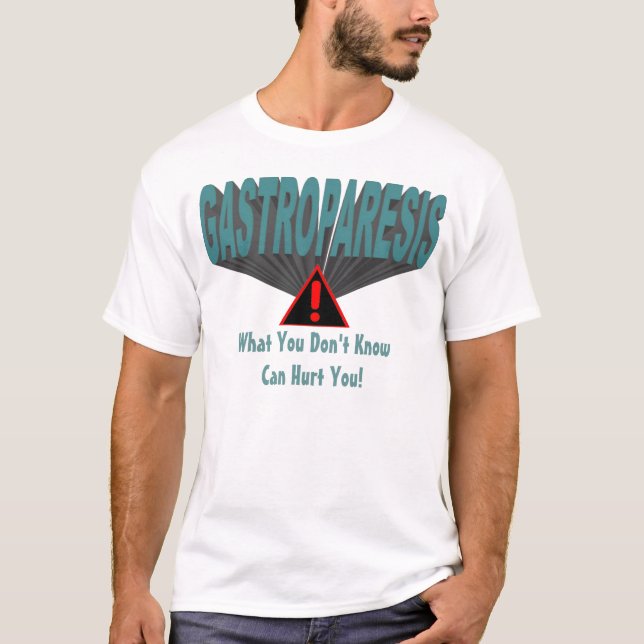 Gastroparesis Bewusstsein T-Shirt (Vorderseite)