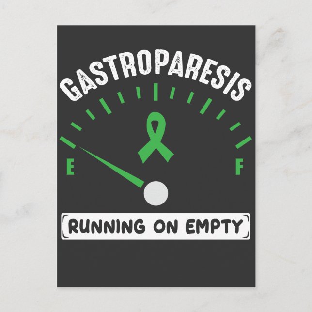 Gastroparesis, die auf einem leeren Aufklärungskri Postkarte (Vorderseite)