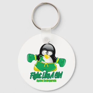 Gastroparesis Fighting Pinguin Schlüsselanhänger