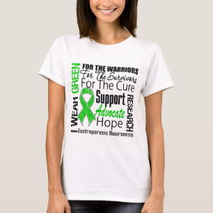 Gastroparesis I Abnutzungs-grüner Band-Tribut T-Shirt