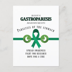 Gastroparesis Support Awareness Postcard Postkarte