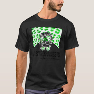 Gastroparesis Western Rindschaos-Bun grünes Band T-Shirt
