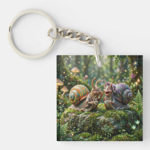 Gastropoden-Klatsch Schlüsselanhänger