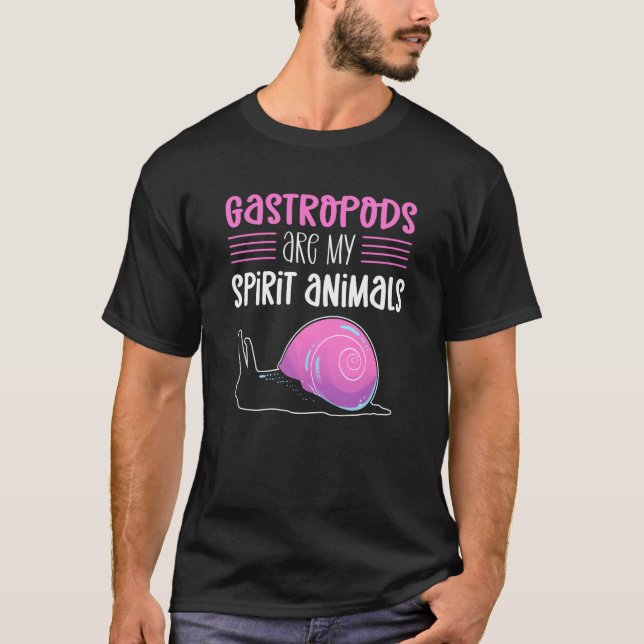 Gastropods Are My Spirit Animal Shelling Beachcomb T-Shirt (Vorderseite)