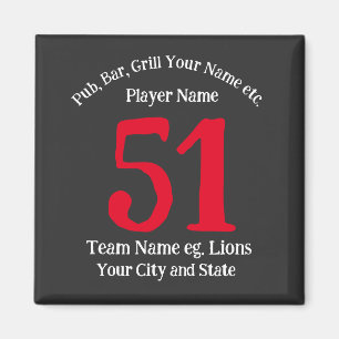 Gaststätte Kneipe Grill Name Nummer Dein Name Barb Magnet